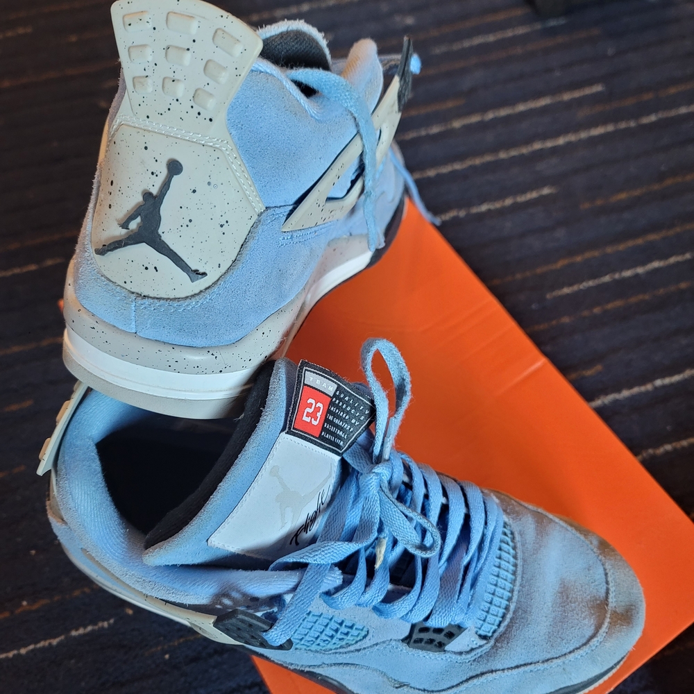 Jordan Blue and White Sneakers